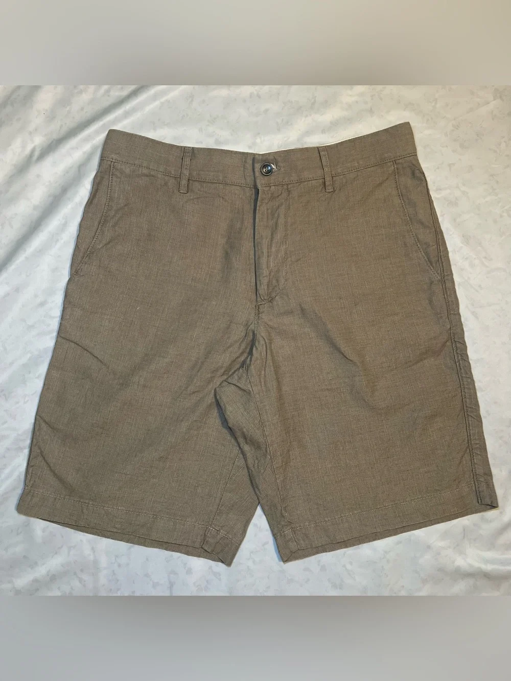 Apolis Men’s Linen Civilian Short,Linen Cotton Blend, Khaki Tan, Size 30